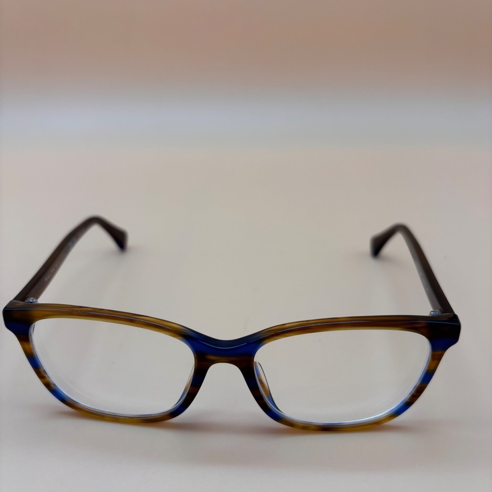 Ralph Lauren RA7133U Tortoise Blue Cat Eye Eyeglasses Frames 53-16-140